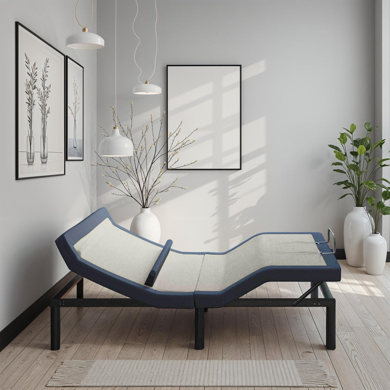 Twin XL Adjustable Bed Base with Head/Foot Tilt and Lumbar Position Adjustment