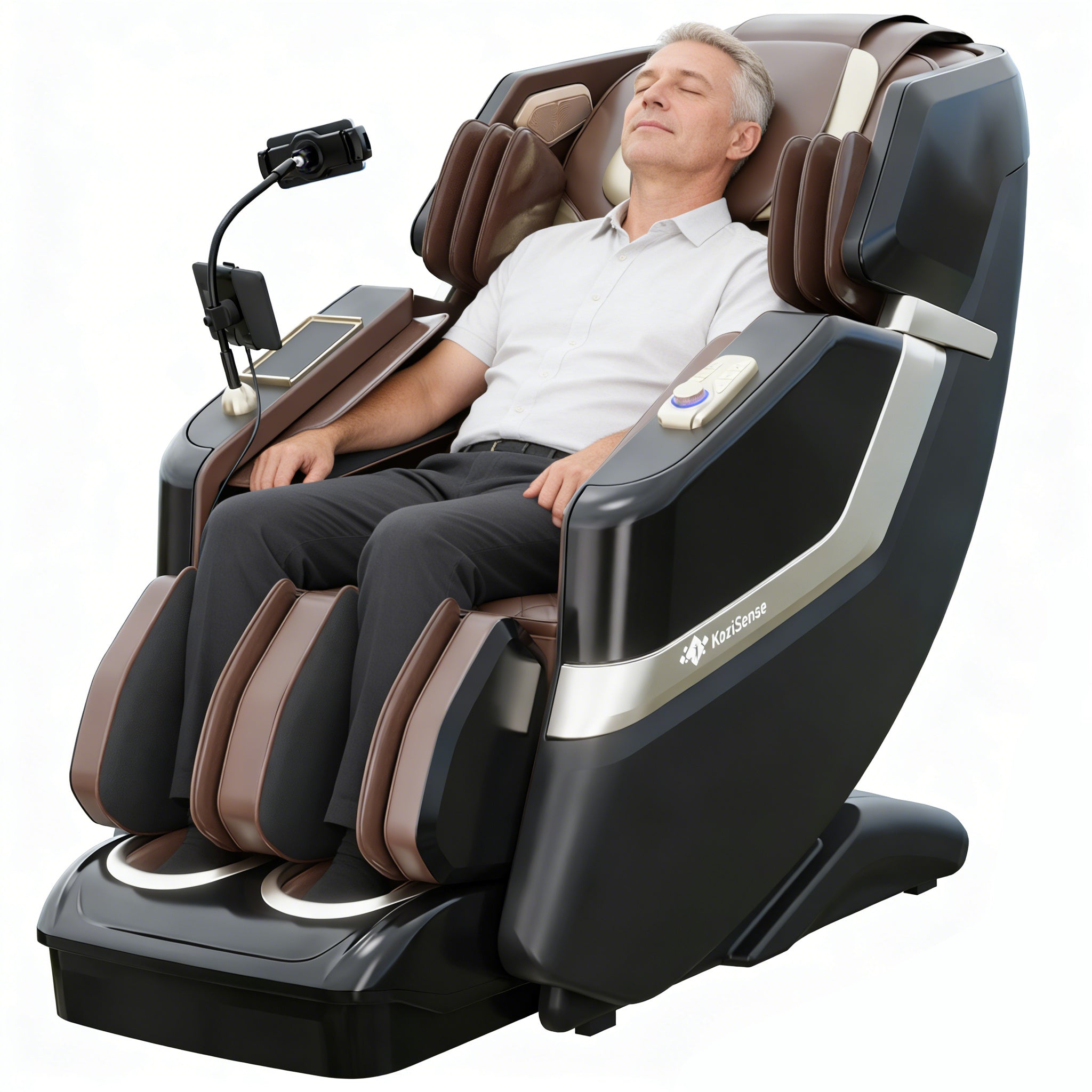 KoziSense KZ-313 New Heated Jade Stone Massage Chair — Renew