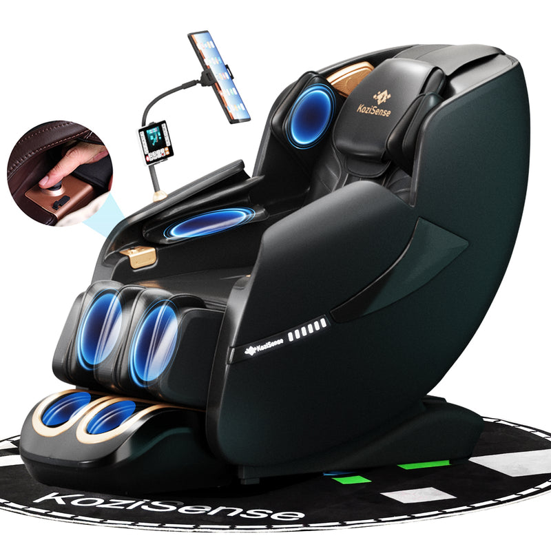 KoziSense 2026 Upgraded A18 3D SL-track Massage Chair - (Black And Brown)