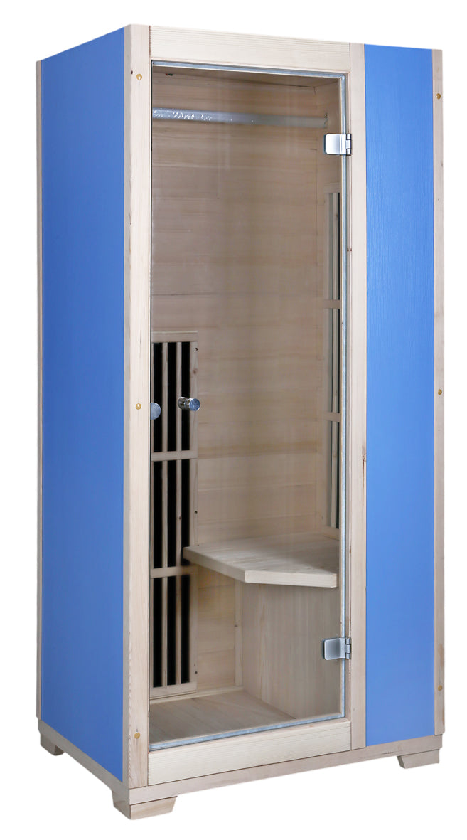 Blisspod | Vienna | Far Infrared Sauna | Canadian Hemlock Very Low EMF | 72.8"H x 35.4"W x 25.6"D | 1 Person